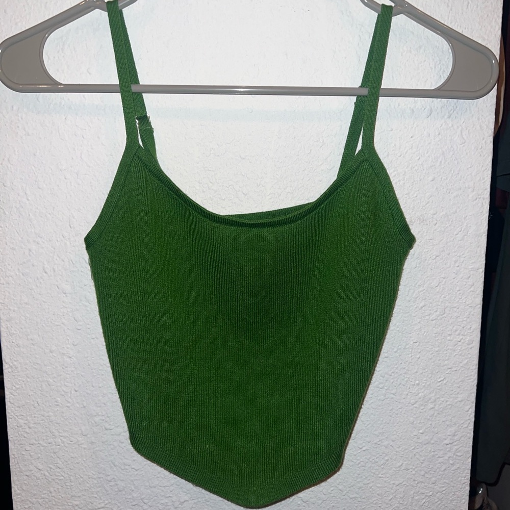 Asymmetric Knit Tank Top